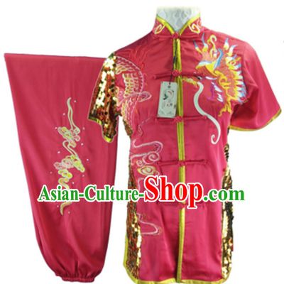 Top Changquan Nanquan Long Fist Southern Fist P Short Sleeves Best and the Most Professional Kung Fu Competition Clothes Contest Suits