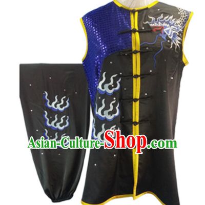 Custom Made Top Nanquan Southern Fist Sleeveless Best and the Most Professional Kung Fu Competition Clothes Contest Suits for Adults Kids Men Women Children