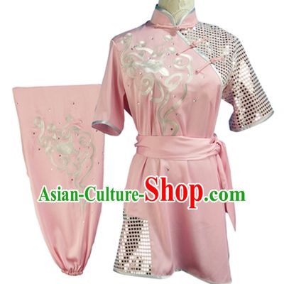 Custom Made Top Mulan Short Sleeves Best and the Most Professional Kung Fu Competition Clothes Contest Suits for Adults Children