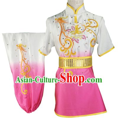 Custom Made Top Mulan Short Sleeves Best and the Most Professional Kung Fu Competition Clothes Contest Suits for Adults Children