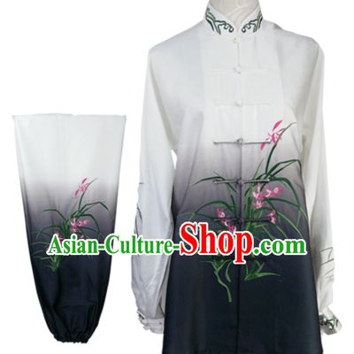 Top Taiji Tai Chi Long Sleeves Kung Fu Jacket Kung Fu Shirt Kung Fu Suits Uniforms Chinese Jacket Martial Arts Suits Competition Clothing for Women