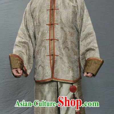 Chinese Ancient Qing Dynasty Manchu Minister General Nian Gengyao Replica Costume for Men