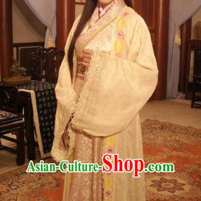 Chinese Ancient Ming Dynasty Imperial Concubine Embroidered Dress Costume for Women