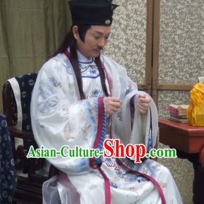 Traditional Chinese Ming Dynasty Ancient Emperor Zhu Youxiao Costume for Men