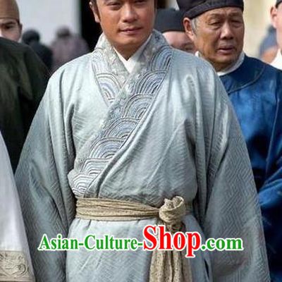 Traditional Chinese Ming Dynasty Ancient Navigator Zheng He Costume for Men