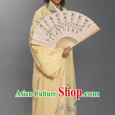Traditional Chinese Ming Dynasty Ancient Artist Tang Bohu Costume for Men