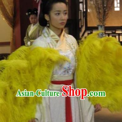 Chinese Ancient Ming Dynasty Empress Embroidered Dress Costume and Headpiece Complete Set for Women