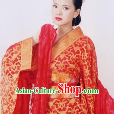 Chinese Ancient Ming Dynasty Qinhuai Courtesan Liu Rushi Embroidered Dress Costume for Women