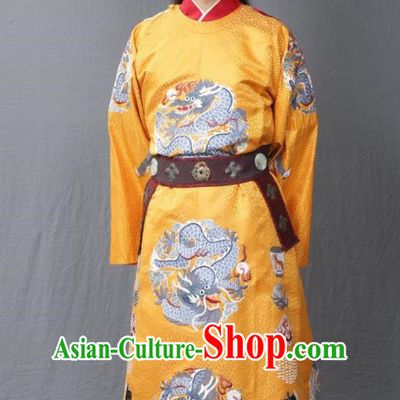 Traditional Chinese Ming Dynasty Replica Costumes Ancient Emperor Zhu Jianshen Imperial Robe for Men