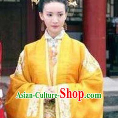 Chinese Ancient Ming Dynasty Palace Empress Jing Embroidered Dress Costume for Women