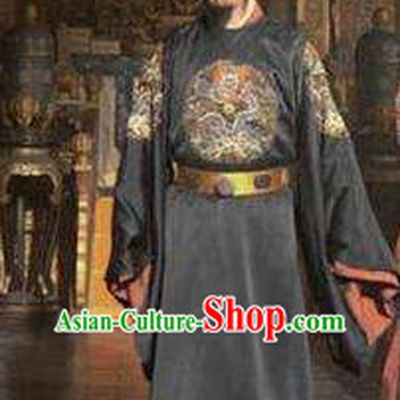 Traditional Chinese Ancient Ming Dynasty Minister Yuan Chonghuan Costume for Men