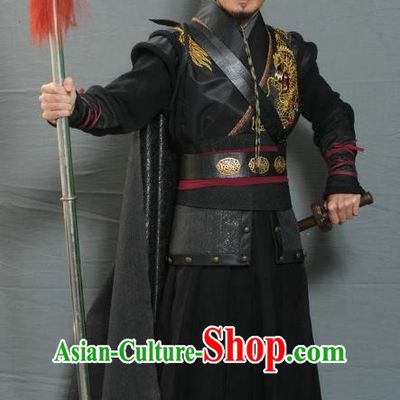 Ancient Chinese Ming Dynasty Swordsman Costume Knight Clothing for Men