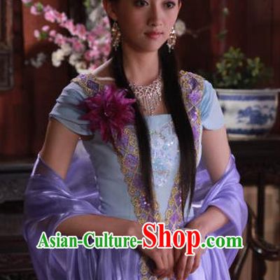Ancient Chinese Ming Dynasty Princess Embroidered Dress Historical Costume for Women