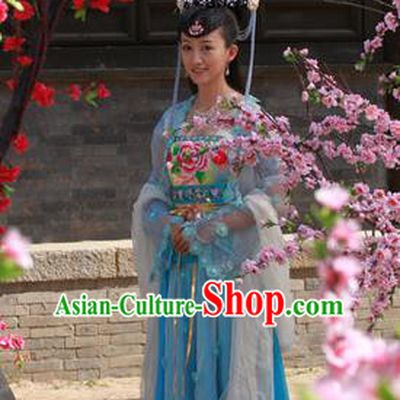 Ancient Chinese Ming Dynasty Palace Princess Embroidered Dress Historical Costume for Women
