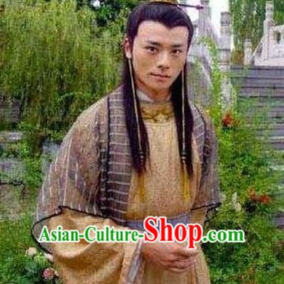 Ancient Chinese Ming Dynasty Emperor Zhu Youjian Embroidered Costume for Men