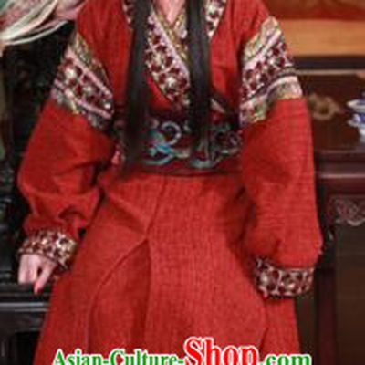 Chinese Ancient Ming Dynasty Imperial Consort of Zhu Youxiao Embroidered Historical Costume for Women