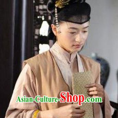 Chinese Ancient Ming Dynasty Courtesan Liu Rushi Historical Costume Official Mistress Dress for Women