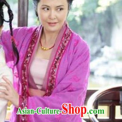 Chinese Ancient Ming Dynasty Courtesan Xu Fu Embroidered Historical Costume for Women