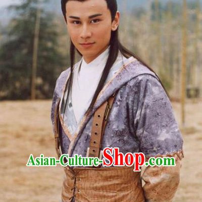 Chinese Ancient Song Dynasty Young General Yang Qilang Replica Costume for Men