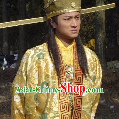 Chinese Ancient Song Dynasty Emperor Taizong Zhao Guangyi Replica Costume for Men