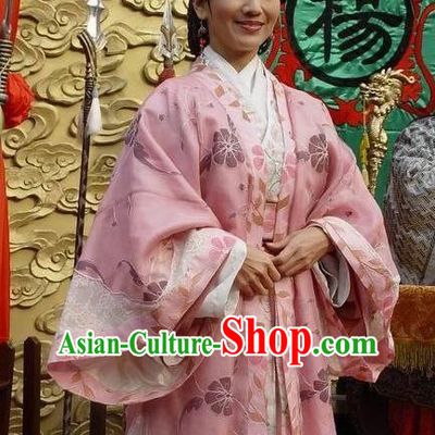 Chinese Ancient Song Dynasty Female General She Saihua Embroidered Dress Replica Costume for Women
