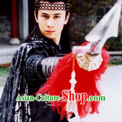 Chinese Ancient Song Dynasty General Yang Yansi Replica Costume for Men
