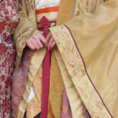 Chinese Ancient Song Dynasty Palace Lady Embroidered Dress Imperial Consort Li of Zhao Zhen Replica Costume for Women
