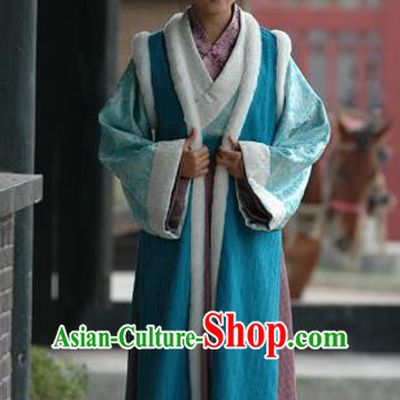 Chinese Ancient Song Dynasty Poetess Litterateur Li Qingzhao Replica Costume for Women