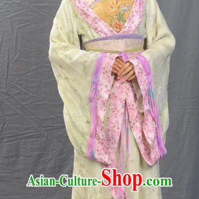 Ancient Chinese Song Dynasty Qinhuai Geisha Hanfu Dress Replica Costume for Women