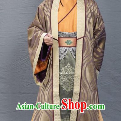 Chinese Song Dynasty Scholar Clothing Ancient Litterateur Replica Costume for Men