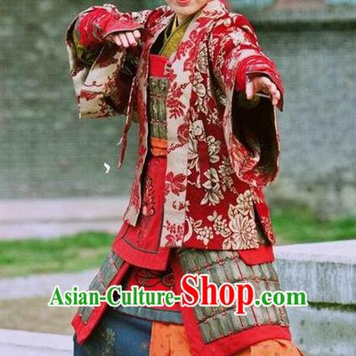 Ancient Chinese Song Dynasty Yang Family Female General She Saihua Replica Costume for Women