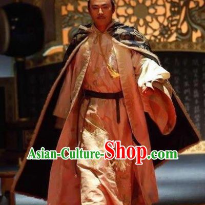 Ancient Chinese Song Dynasty Taizong Emperor Zhao Guangyi Replica Costume for Men
