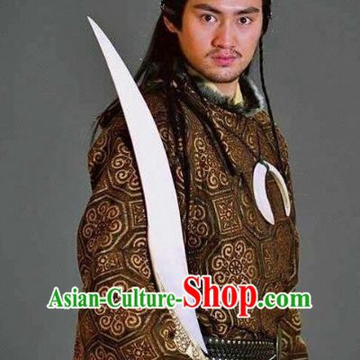 Ancient Chinese Song Dynasty Young General Yang Yanzhao Replica Costume for Men