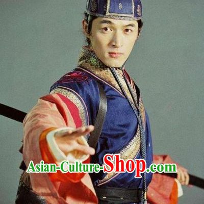 Ancient Chinese Song Dynasty Young General Yang Yanzhao Replica Costume for Men