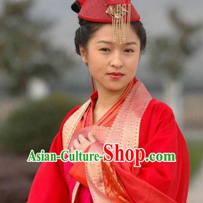 Ancient Chinese Song Dynasty Wedding Dress Swordswoman Replica Costume for Women