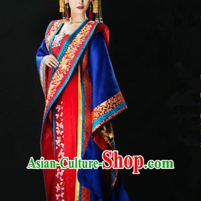 Ancient Chinese Song Dynasty Imperial Empress Hanfu Dress Palace Embroidered Replica Costume for Women