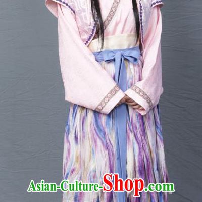 Ancient Chinese Song Dynasty Poet Su Tungpo Sister Hanfu Dress Replica Costume for Women