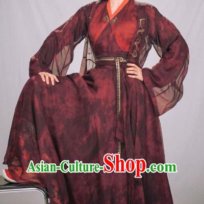 Ancient Chinese Ming Dynasty Female Knight-Errant Swordswoman Replica Costume for Women