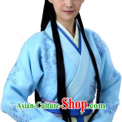 Ancient Chinese Song Dynasty Cook Maids Embroidered Replica Costume for Women