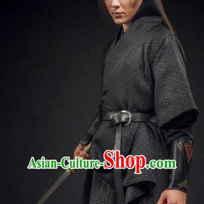 Ancient Chinese Song Dynasty Swordsman Son of Yueh Fei Replica Costume for Men