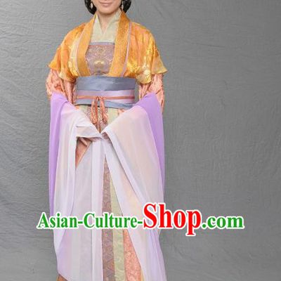 Chinese Song Dynasty Imperial Consort of Zhao Yun Embroidered Dress Ancient Palace Replica Costume for Women