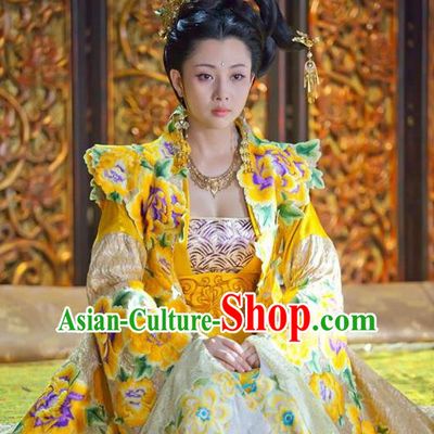 Chinese Song Dynasty Imperial Consort Embroidered Dress Ancient Lady Huarui Replica Costume for Women