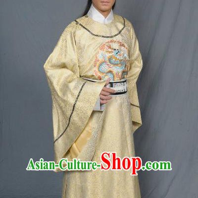 Chinese Song Dynasty Emperor Clothing Ancient Majesty Replica Costume for Men