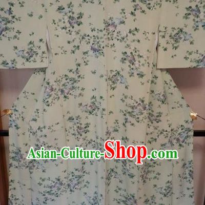 Asian Japan Palace Printing Furisode Kimono Ancient Yukata Dress Formal Costume for Women