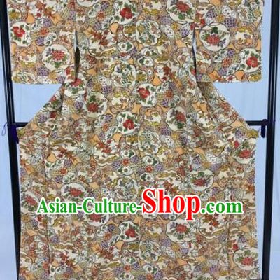 Japan Traditional Kimono Furisode Kimono Ancient Yukata Dress Formal Costume for Women