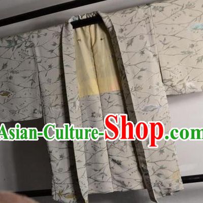 Japanese Ancient Male Kimono Costume Haori Shirts Traditional Wafuku Hakama Yukata for Men
