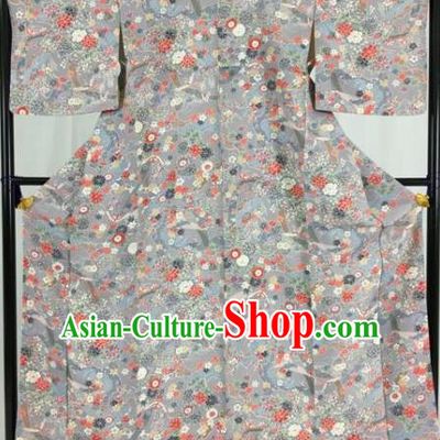 Japan Traditional Formal Costume Furisode Kimonos Ancient Palace Yukata Dress for Women