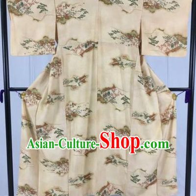 Japan Traditional Palace Formal Costume Furisode Kimonos Ancient Yukata Dress for Women