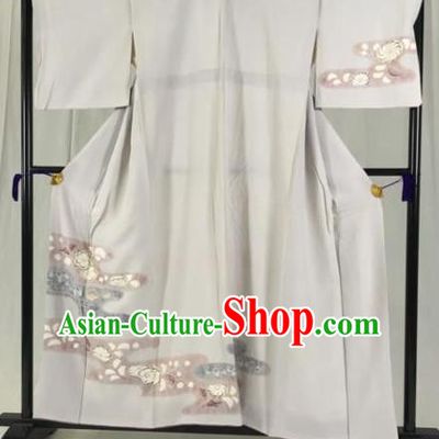 Japanese Traditional Kimono Ancient Samurai Yukata Robe Wafuku Hakama Haori Clothing for Men
