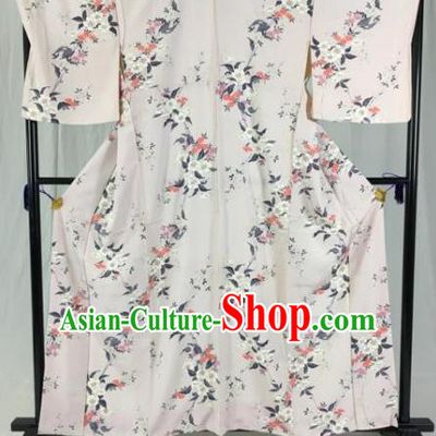 Japan Traditional Palace Kimono Formal Costume Printing Furisode Kimonos Ancient Yukata Dress for Women